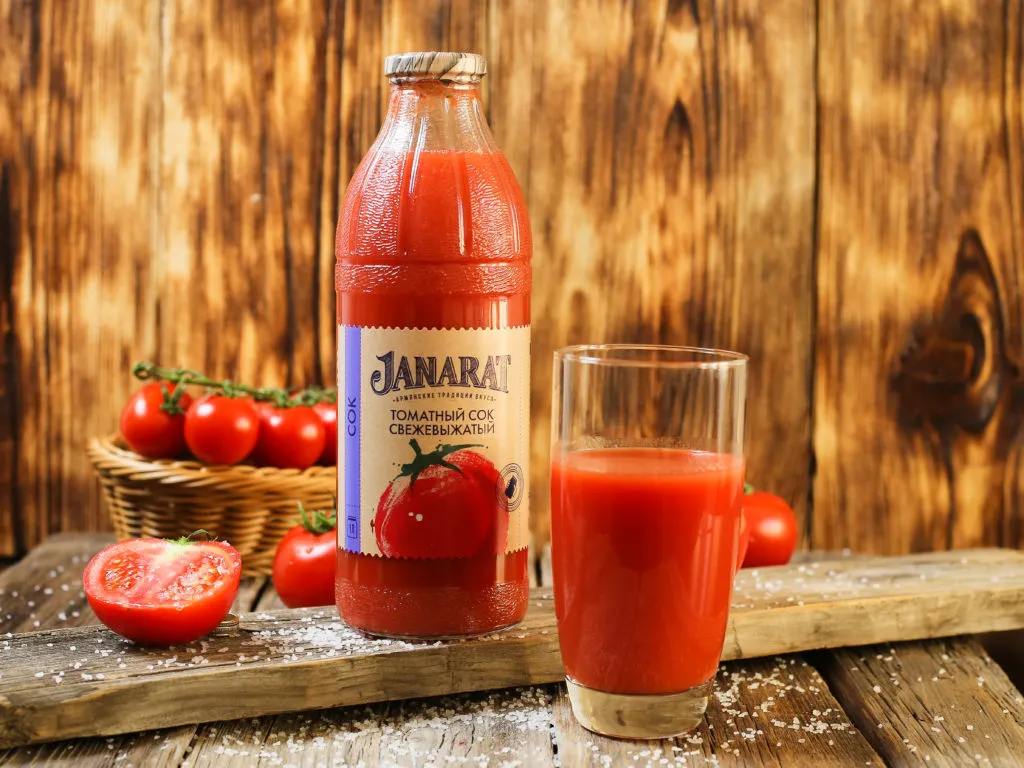томатный сок свежевыжатый Janarat в Армения