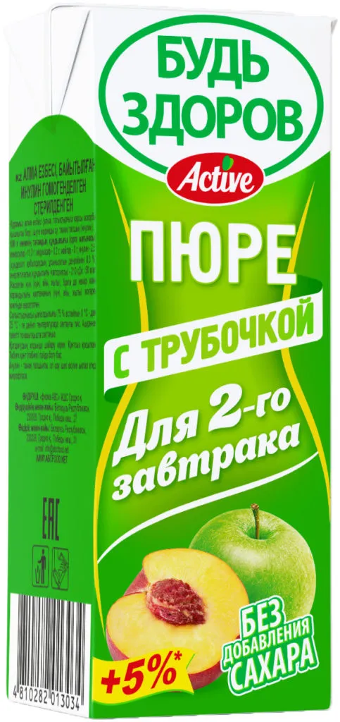 пюре яблочное с трубочкой 210 гр в Республике Беларусь