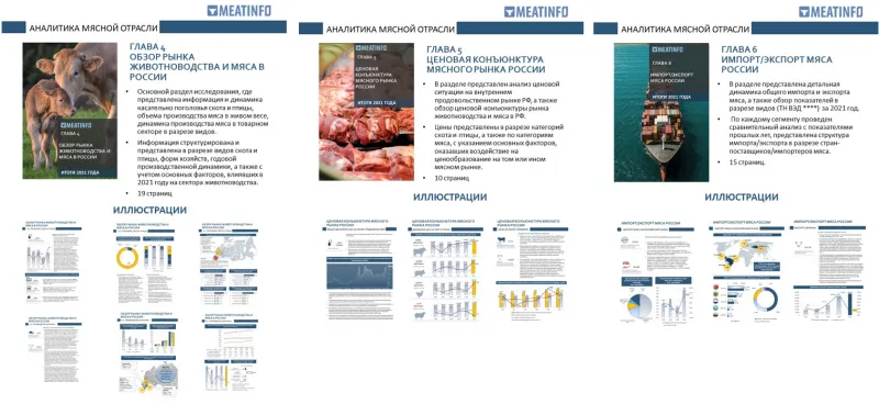 Meatinfo.ru представляет исследование рынков скота и мяса в России и в мире по итогам 2021 года