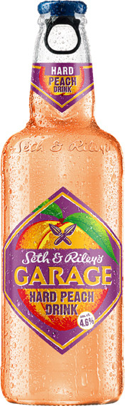 Новинка со вкусом персика появилась в линейке слабоалкогольных напитков Seth&Riley's Garage