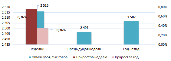 США: Обзор рынка свиней за 8 неделю от 24 февраля 2026 года