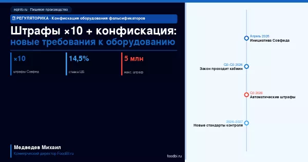 Штрафы за фальсификат ×10 и автоматический контроль: как регуляторное ужесточение меняет требования к оборудованию