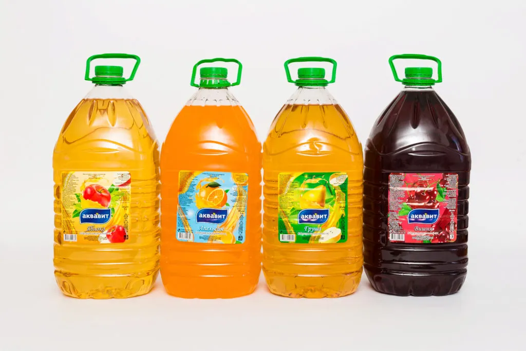 Фотография продукта Напитки 5л сокосодержащие, на сахаре 65р