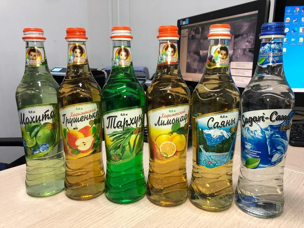 Фотография продукта Хадыженские лимонады 0,5 стекло, вода